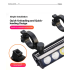 4000 Lumen Bike Headlight Super Bright IPX6 Waterproof 5000mAh USB-C Rechargeable Bicycle Front Light Aluminum Alloy Cycling Headlight for MTB Road Night Riding