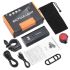 1600 Lumens Bike Lights Front and Rear Set, USB Rechargeable Bicycle Headlight, Super Bright Bike Front Lights with 5x LED