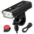 1600 Lumens Bike Lights Front and Rear Set, USB Rechargeable Bicycle Headlight, Super Bright Bike Front Lights with 5x LED
