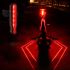 Bike Tail Light Rechargeable, Red LED Rear Bike Lights, Bicycle Laser Back Taillight Cycling Safety Warning Light, Bike Lights for Night Riding