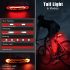 Smart Bike Light with Turn Signals, Brake Light, and Alarm Horn - Rechargeable Waterproof Rear Bicycle Tail Light with Remote