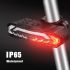 Smart Bike Light with Turn Signals, Brake Light, and Alarm Horn - Rechargeable Waterproof Rear Bicycle Tail Light with Remote